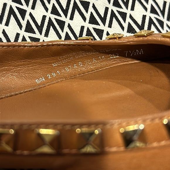 Tory Burch Dale Studded Ballerina Flat Royal Tan 7.5 - Picture 5 of 9
